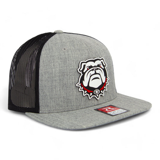 Georgia Bulldogs UGA 3D Wool Blend Flat Bill Hat- Heather Grey/ Black