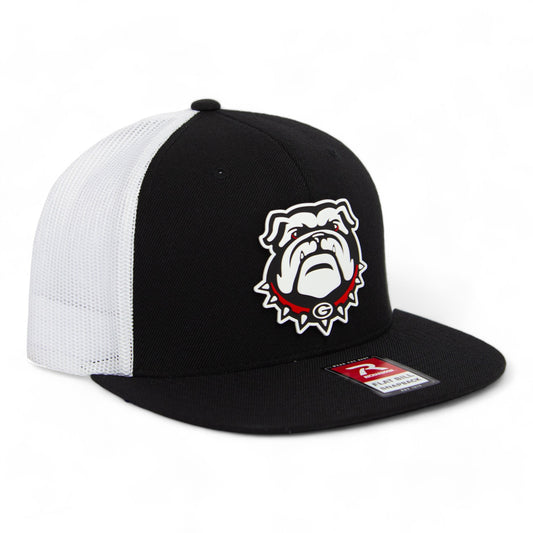 Georgia Bulldogs UGA 3D Wool Blend Flat Bill Hat- Black/ White