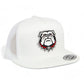 Georgia Bulldogs UGA 3D YP Snapback Flat Bill Trucker Hat- White