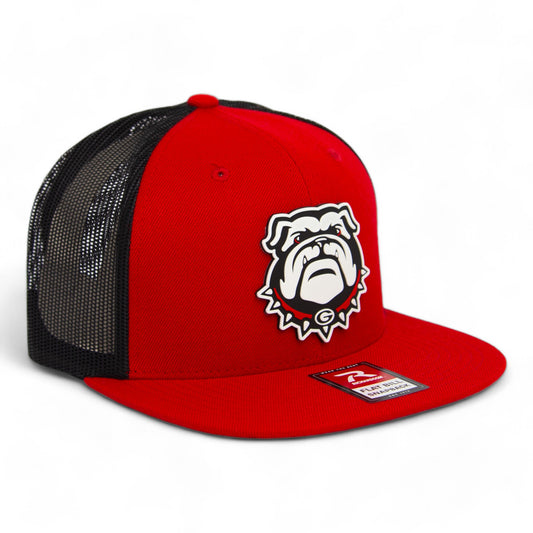 Georgia Bulldogs UGA 3D Wool Blend Flat Bill Hat- Red/ Black