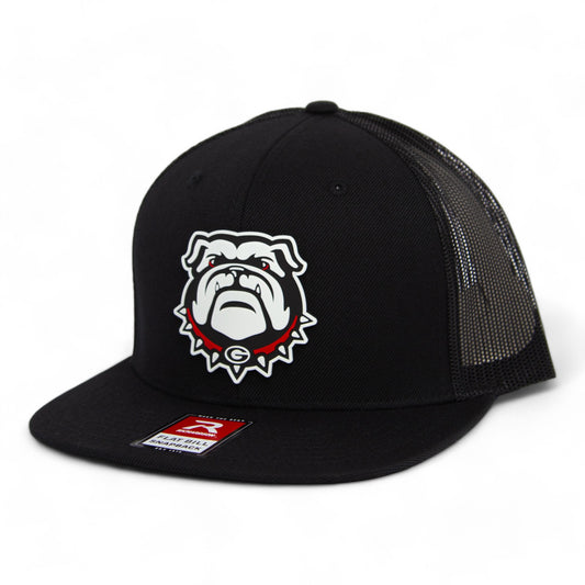 Georgia Bulldogs UGA 3D Wool Blend Flat Bill Hat- Black