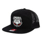 Georgia Bulldogs UGA 3D Snapback Seven-Panel Flat Bill Trucker Hat- Black