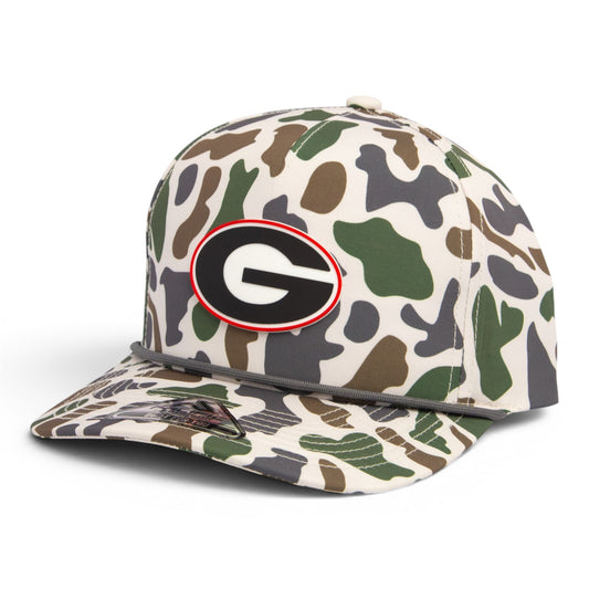Georgia Bulldogs Power G 3D Duck Camo Rope Hat- Timberline