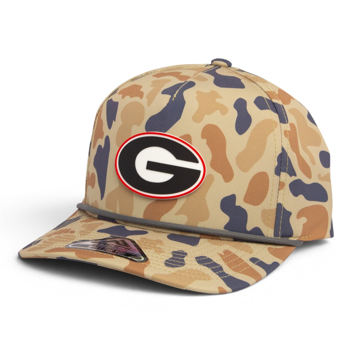 Georgia Bulldogs Power G 3D Duck Camo Rope Hat- Canyon