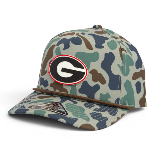 Georgia Bulldogs Power G 3D Duck Camo Rope Hat- Mallard