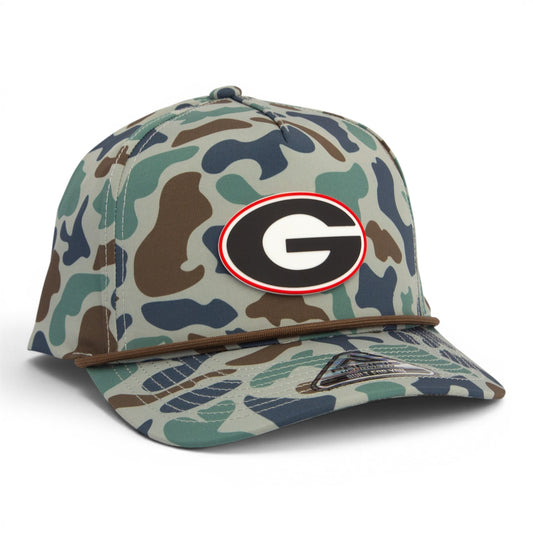 Georgia Bulldogs Power G 3D Duck Camo Rope Hat- Mallard