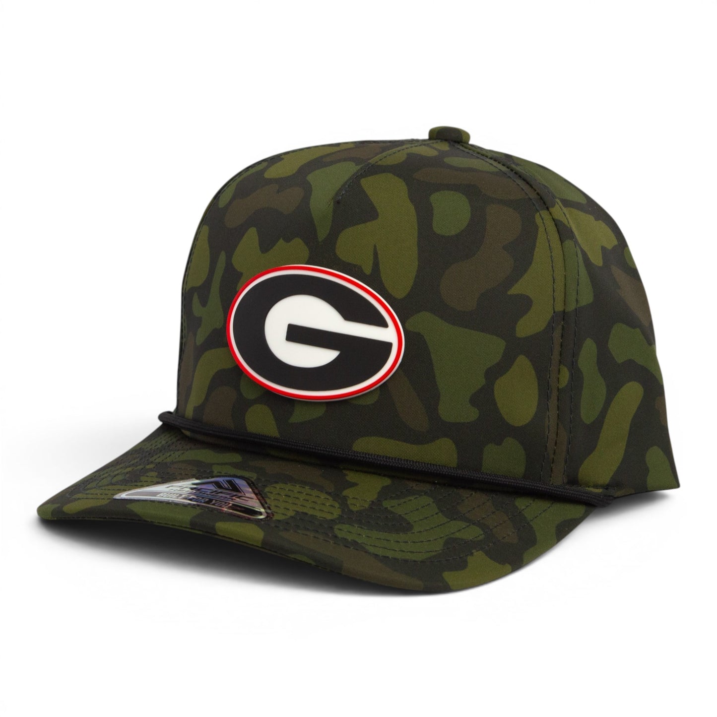 Georgia Bulldogs Power G 3D Duck Camo Rope Hat- Woodland
