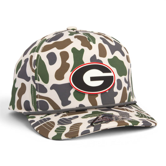 Georgia Bulldogs Power G 3D Duck Camo Rope Hat- Timberline