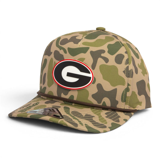 Georgia Bulldogs Power G 3D Duck Camo Rope Hat- Coastland