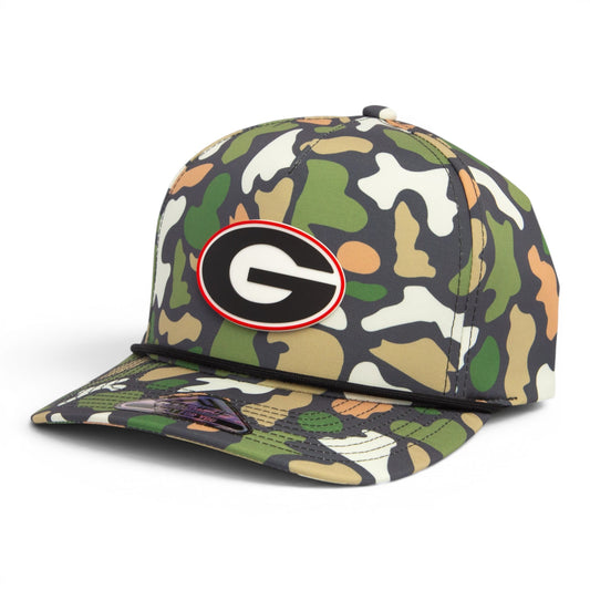 Georgia Bulldogs Power G 3D Duck Camo Rope Hat- Bayou