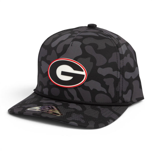 Georgia Bulldogs Power G 3D Duck Camo Rope Hat- Blackout