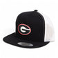 Georgia Bulldogs Power G 3D YP Snapback Flat Bill Trucker Hat- Black/ White