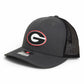 Georgia Bulldogs Power G 3D Snapback Trucker Hat- Charcoal/ Black