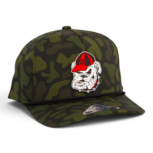 Georgia Bulldogs Retro UGA 3D Duck Camo Rope Hat- Woodland