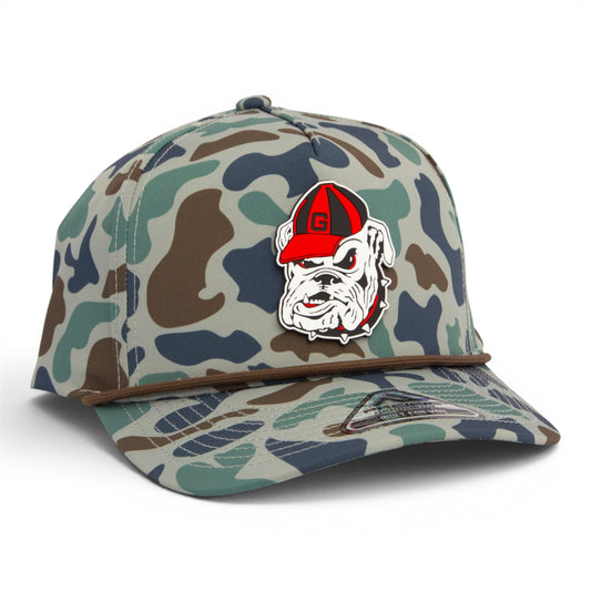 Georgia Bulldogs Retro UGA 3D Duck Camo Rope Hat- Mallard