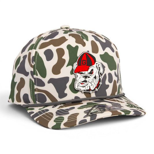 Georgia Bulldogs Retro UGA 3D Duck Camo Rope Hat- Timberline