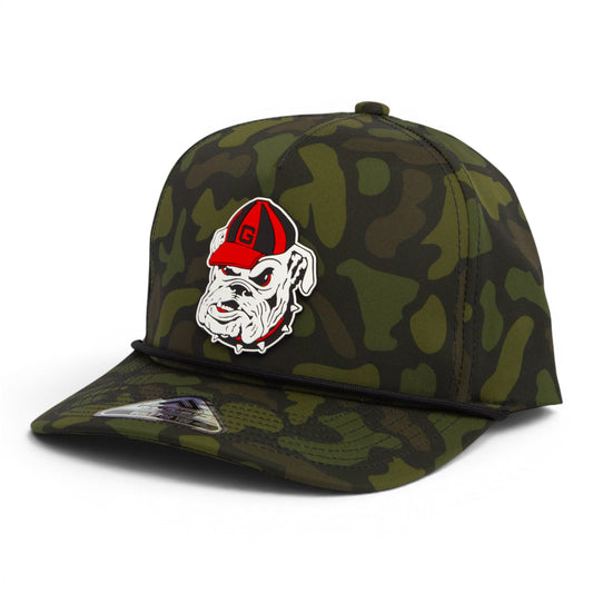 Georgia Bulldogs Retro UGA 3D Duck Camo Rope Hat- Woodland