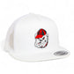Georgia Bulldogs Retro UGA 3D YP Snapback Flat Bill Trucker Hat- White