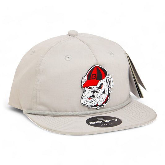 Georgia Bulldogs Retro UGA 3D Classic Rope Hat- Grey