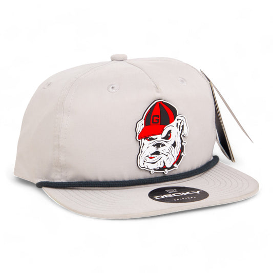 Georgia Bulldogs Retro UGA 3D Classic Rope Hat- Grey/ Charcoal