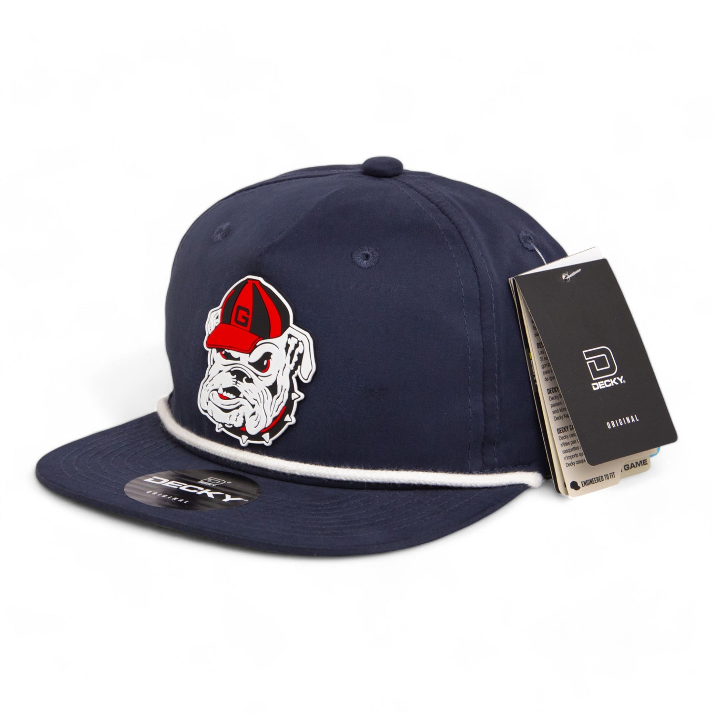 Georgia Bulldogs Retro UGA 3D Classic Rope Hat- Navy/ White