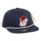 Georgia Bulldogs Retro UGA 3D Classic Rope Hat- Navy/ White