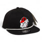 Georgia Bulldogs Retro UGA 3D Perforated Rope Hat- Black/ White