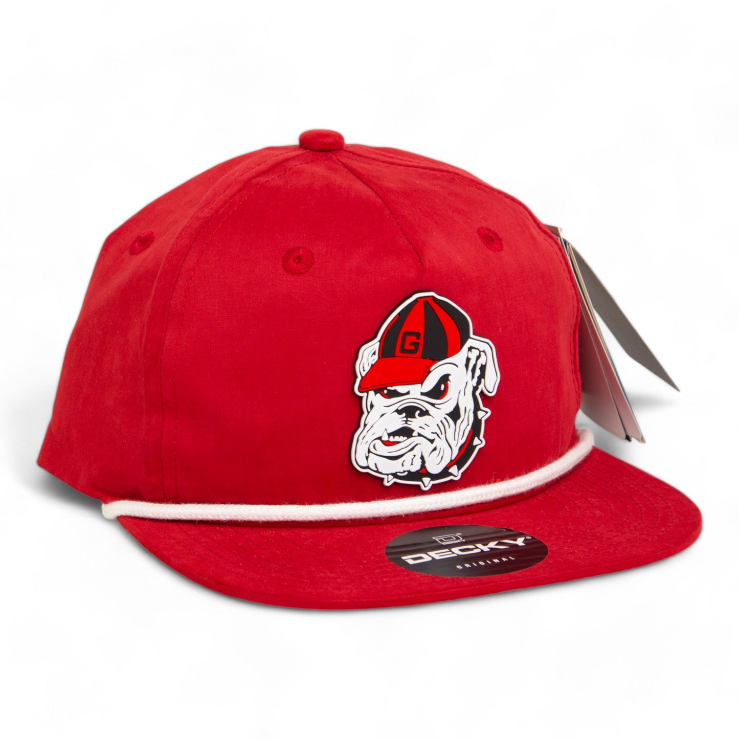 Georgia Bulldogs Retro UGA 3D Classic Rope Hat- Red/ White