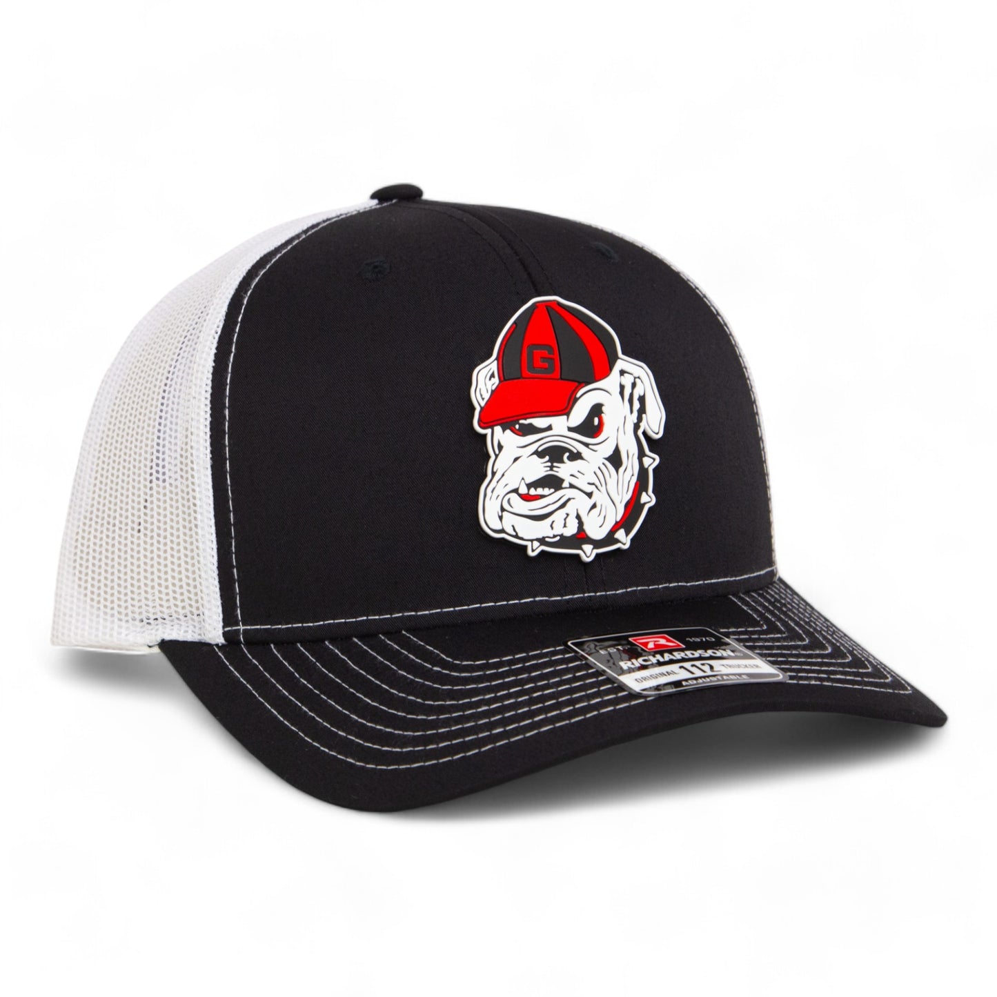 Georgia Bulldogs Retro UGA 3D Snapback Trucker Hat- Black/ White