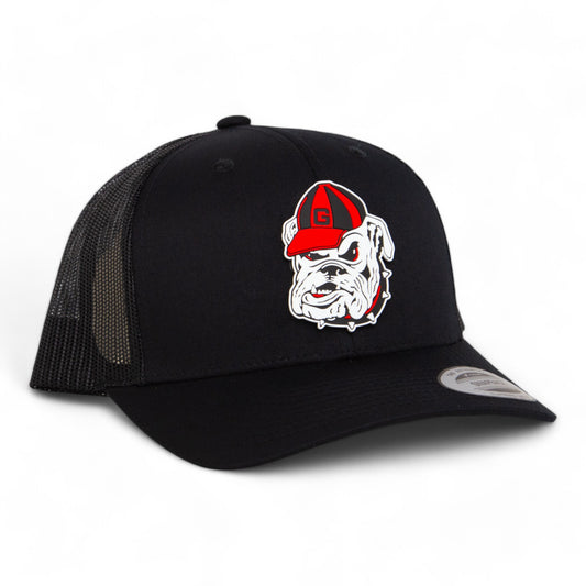 Georgia Bulldogs Retro UGA 3D YP Snapback Trucker Hat- Black