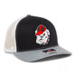 Georgia Bulldogs Retro UGA 3D Snapback Trucker Hat- Black/ White/ Heather Grey