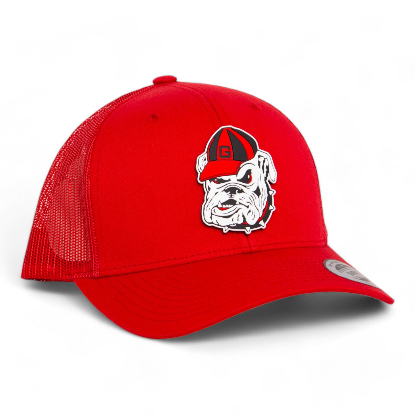 Georgia Bulldogs Retro UGA 3D YP Snapback Trucker Hat- Red