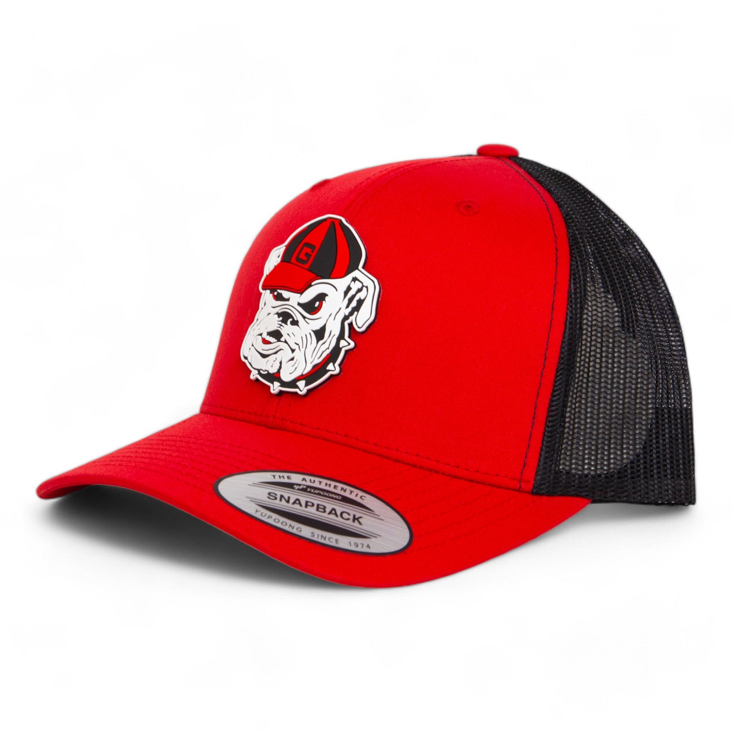 Georgia Bulldogs Retro UGA 3D YP Snapback Trucker Hat- Red/ Black