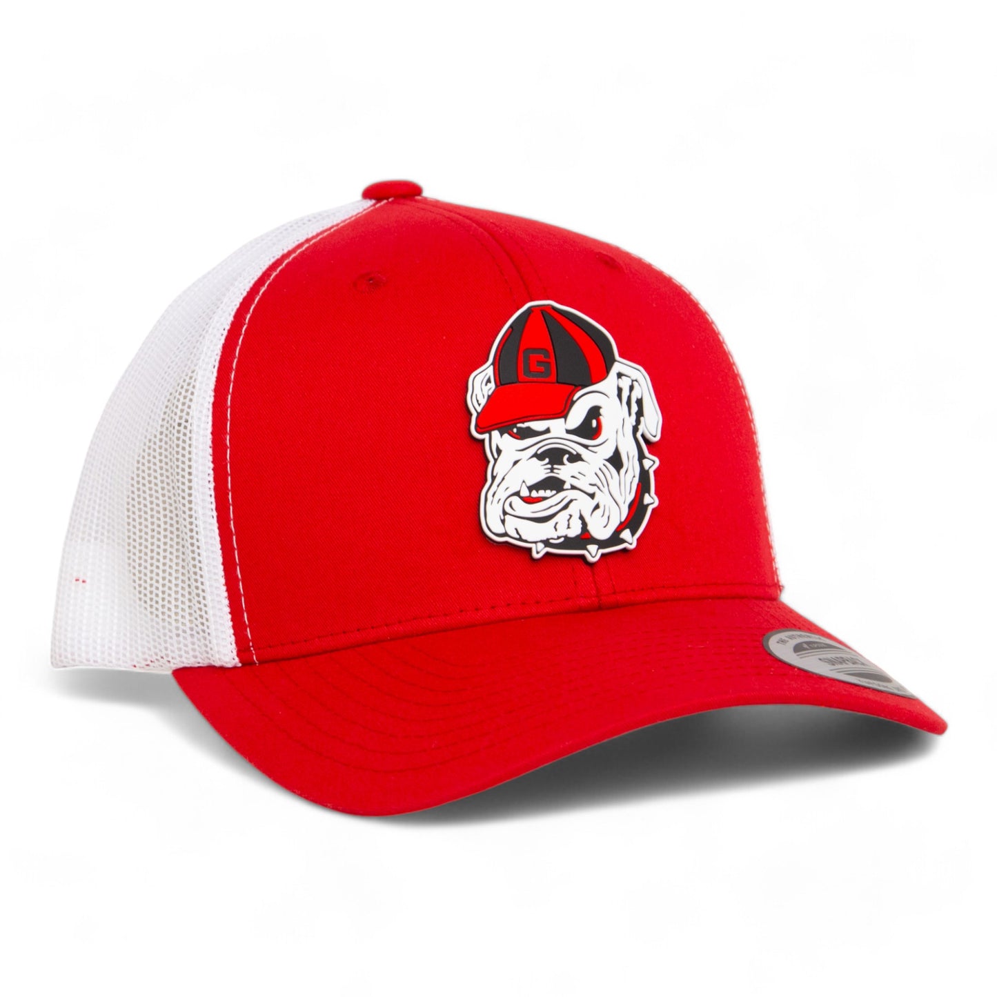 Georgia Bulldogs Retro UGA 3D YP Snapback Trucker Hat- Red/ White