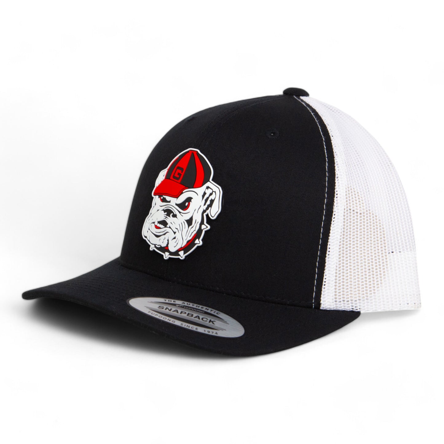 Georgia Bulldogs Retro UGA 3D YP Snapback Trucker Hat- Black/ White