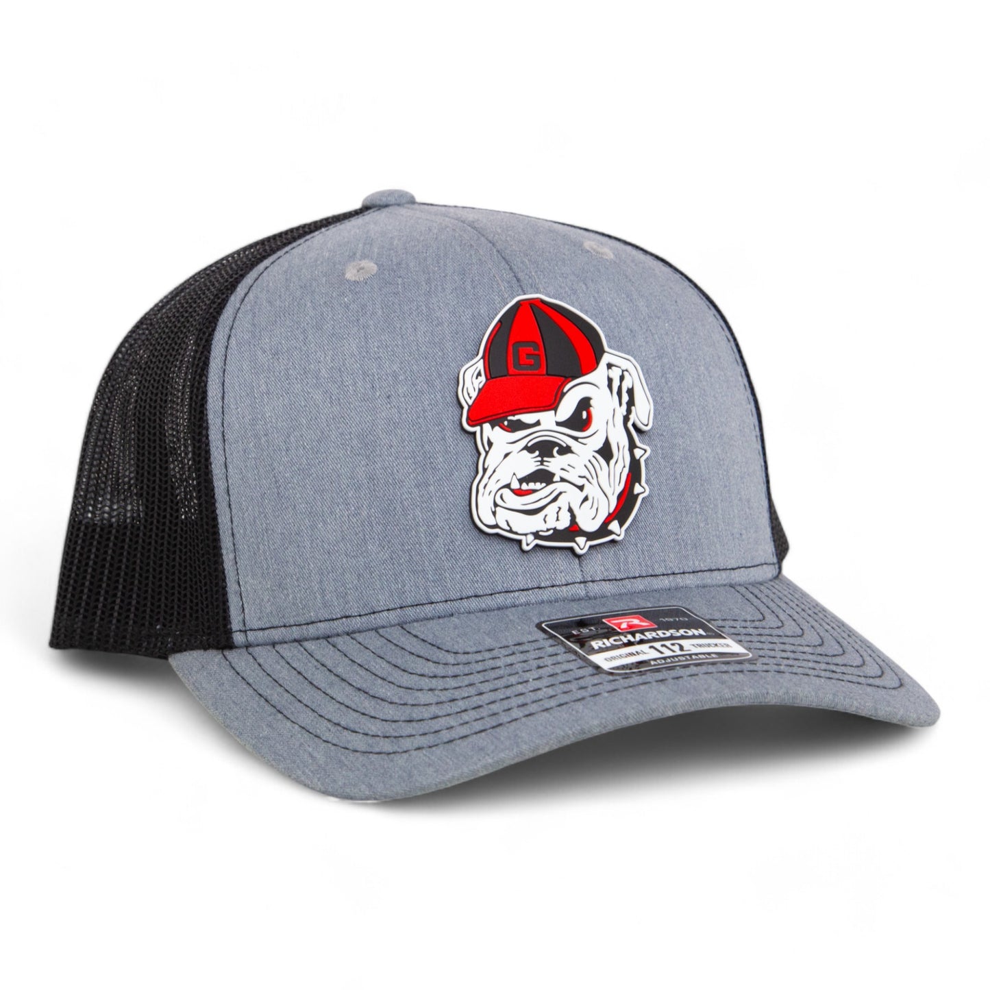 Georgia Bulldogs Retro UGA 3D Snapback Trucker Hat- Heather Grey/ Black