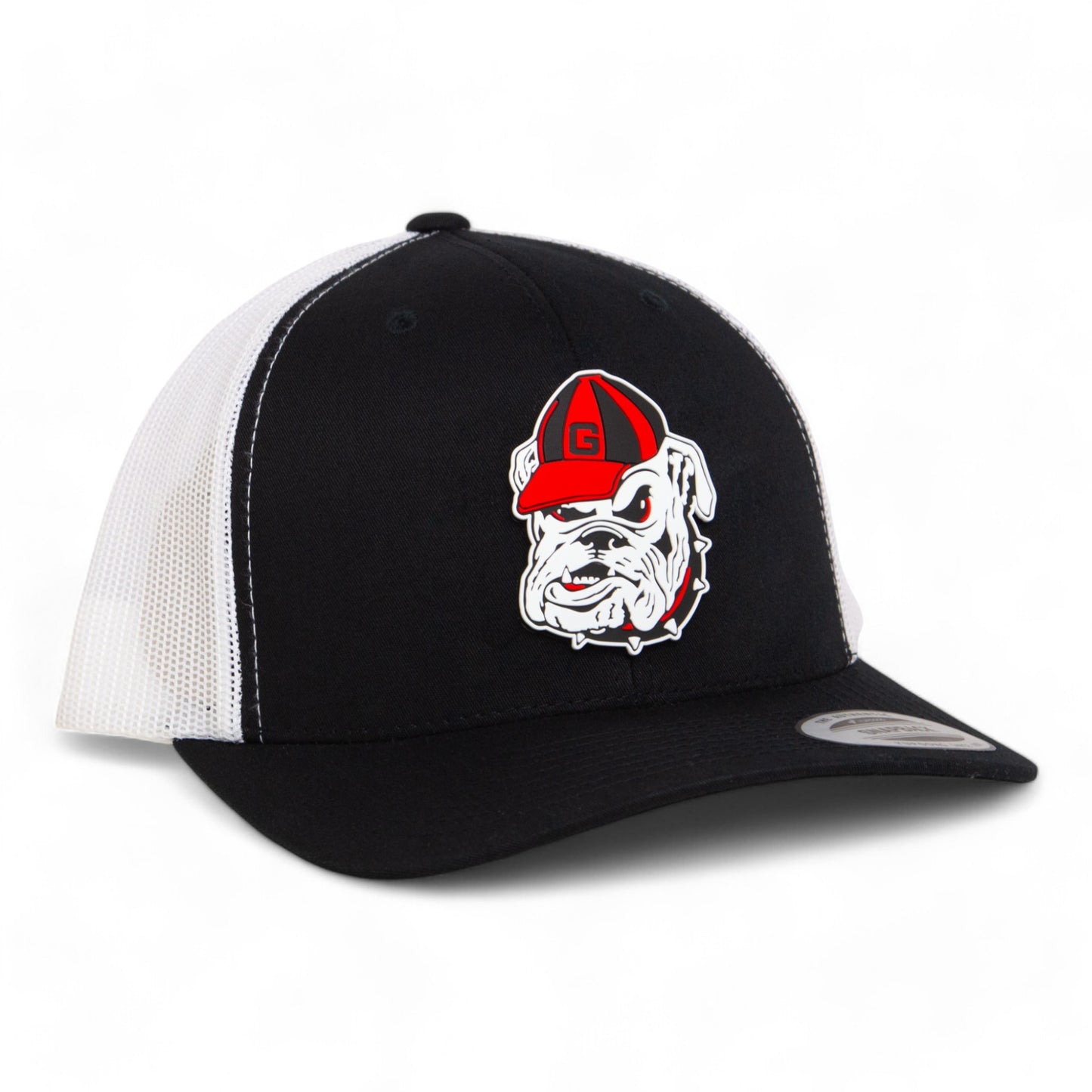 Georgia Bulldogs Retro UGA 3D YP Snapback Trucker Hat- Black/ White