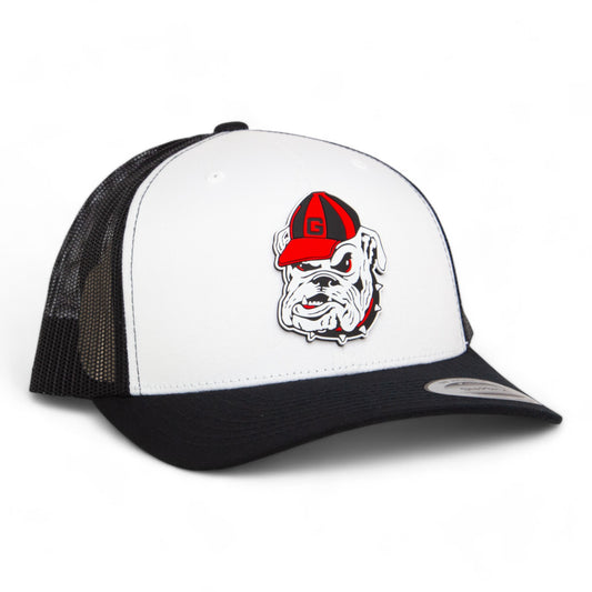 Georgia Bulldogs Retro UGA 3D YP Snapback Trucker Hat- White/ Black