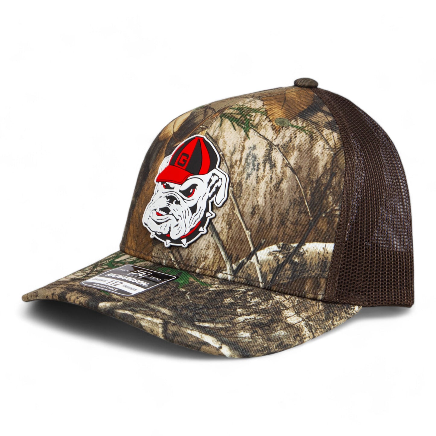 Georgia Bulldogs Retro UGA 3D Snapback Trucker Hat- Realtree Edge/ Brown