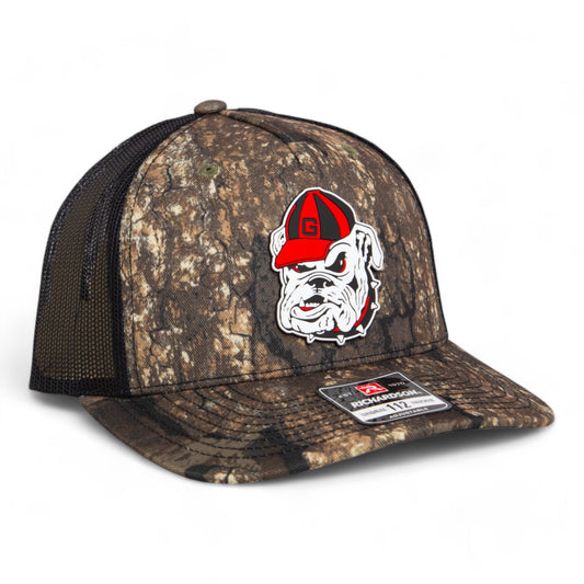 Georgia Bulldogs Retro UGA 3D Snapback Trucker Hat- Realtree Timber/ Black