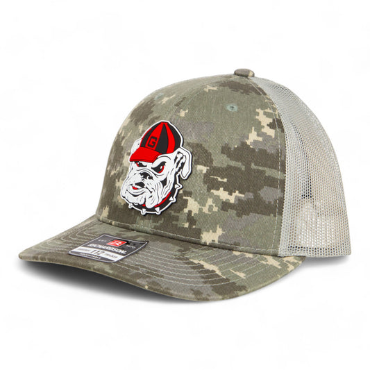 Georgia Bulldogs Retro UGA 3D Snapback Trucker Hat- Military Digital Camo