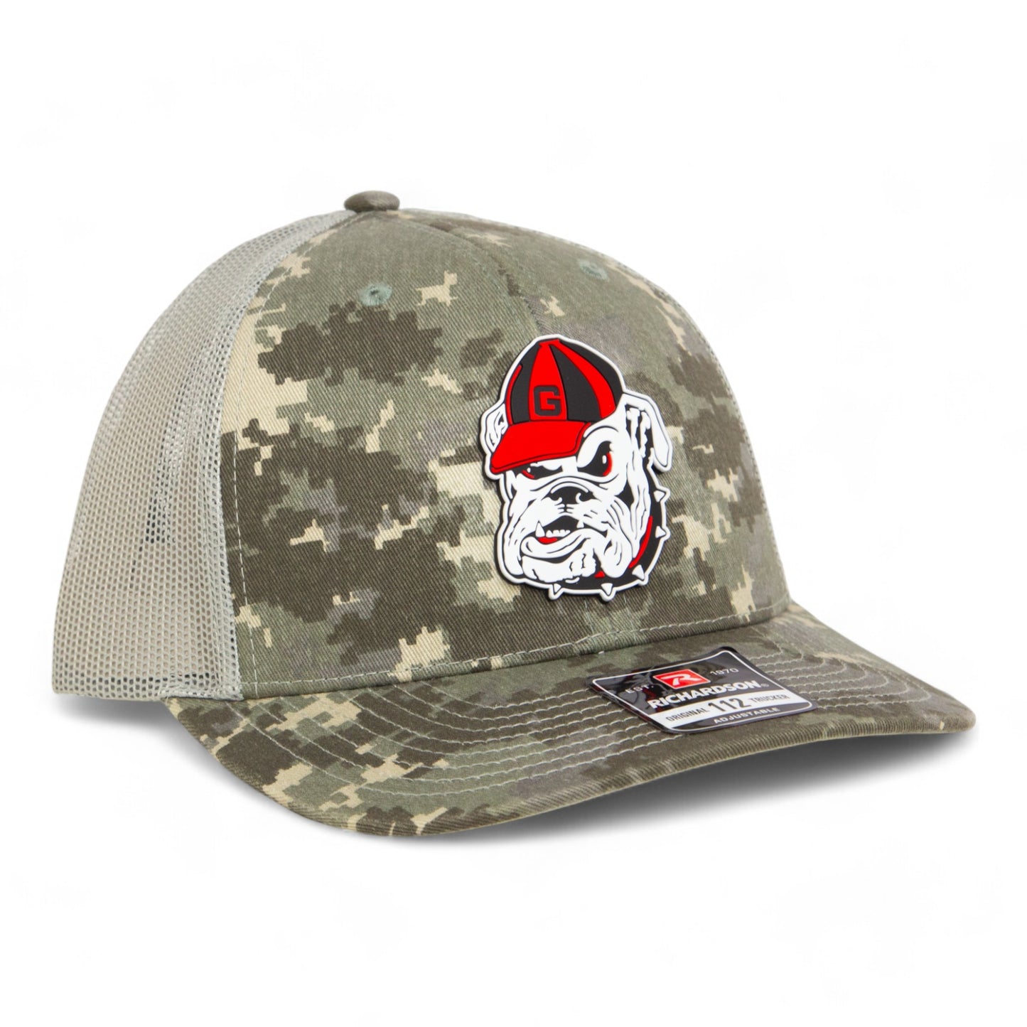 Georgia Bulldogs Retro UGA 3D Snapback Trucker Hat- Military Digital Camo