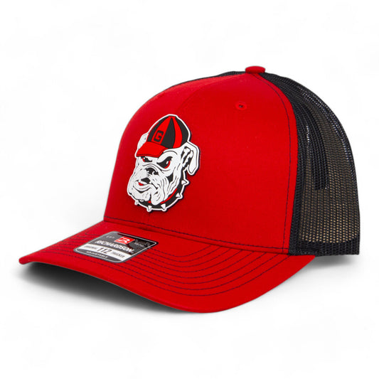 Georgia Bulldogs Retro UGA 3D Snapback Trucker Hat- Red/ Black