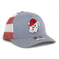 Georgia Bulldogs Retro UGA 3D Snapback Trucker Hat- Heather Grey/ Stars & Stripes