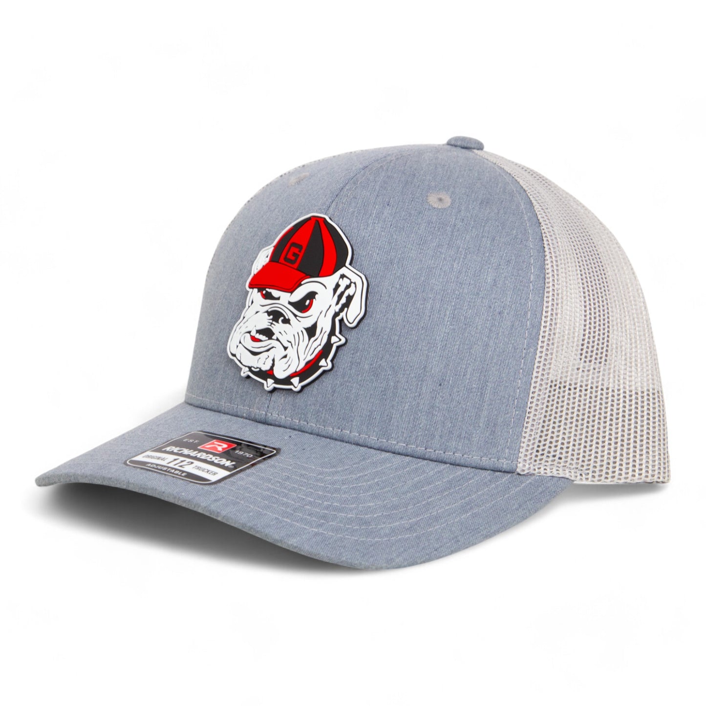 Georgia Bulldogs Retro UGA 3D Snapback Trucker Hat- Heather Grey/ Light Grey