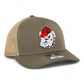 Georgia Bulldogs Retro UGA 3D Snapback Trucker Hat- Loden/ Tan