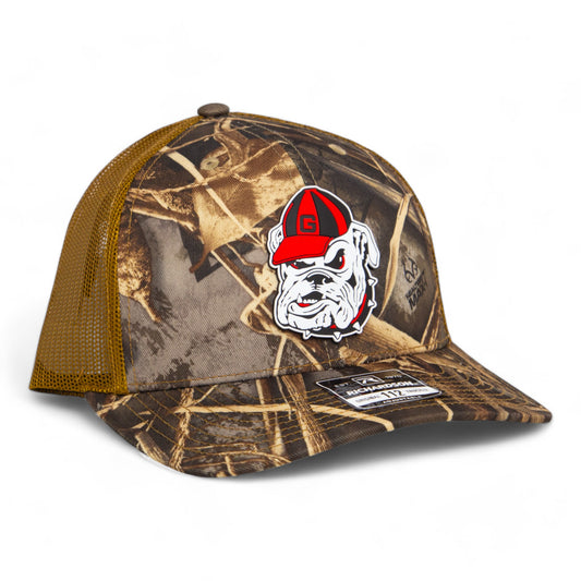 Georgia Bulldogs Retro UGA 3D Snapback Trucker Hat- Realtree Max 7/ Buck