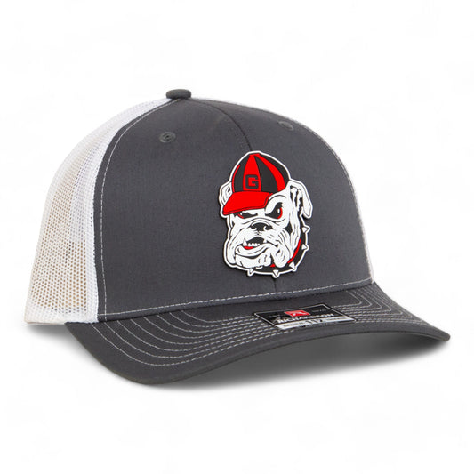 Georgia Bulldogs Retro UGA 3D Snapback Trucker Hat- Charcoal/ White