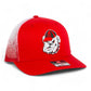 Georgia Bulldogs Retro UGA 3D Snapback Trucker Hat- Fade Red