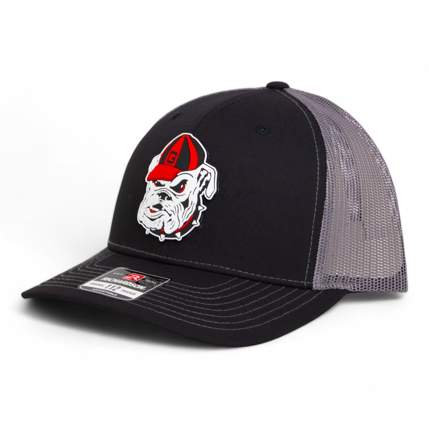 Georgia Bulldogs Retro UGA 3D Snapback Trucker Hat- Black/ Charcoal